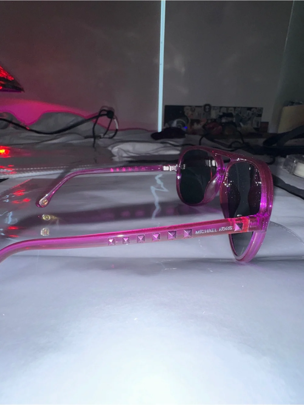 Michael Kors Caicos M2811S Pink Aviator Sunglasses